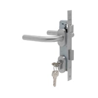 Stark Design - Cerradura De Embutir Para Puerta De Aluminio O Perfil Metálico, Acceso Principal U Oficina. Cilindro Ambos Lados. Manillas Ambos Lados Modelo: Marti. Sku: Sde280-Ai.Kit.Marti