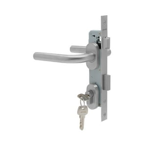 Stark Design - Cerradura De Embutir Para Puerta De Aluminio O Perfil Metálico, Acceso Principal U Oficina. Cilindro Ambos Lados. Manillas Ambos Lados Modelo: Marti. Sku: Sde280-Ai.Kit.Marti