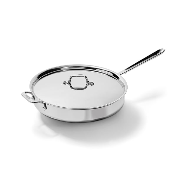 Sartén All-Clad de 6 cuartos (5,7 L) de acero inoxidable con tapa