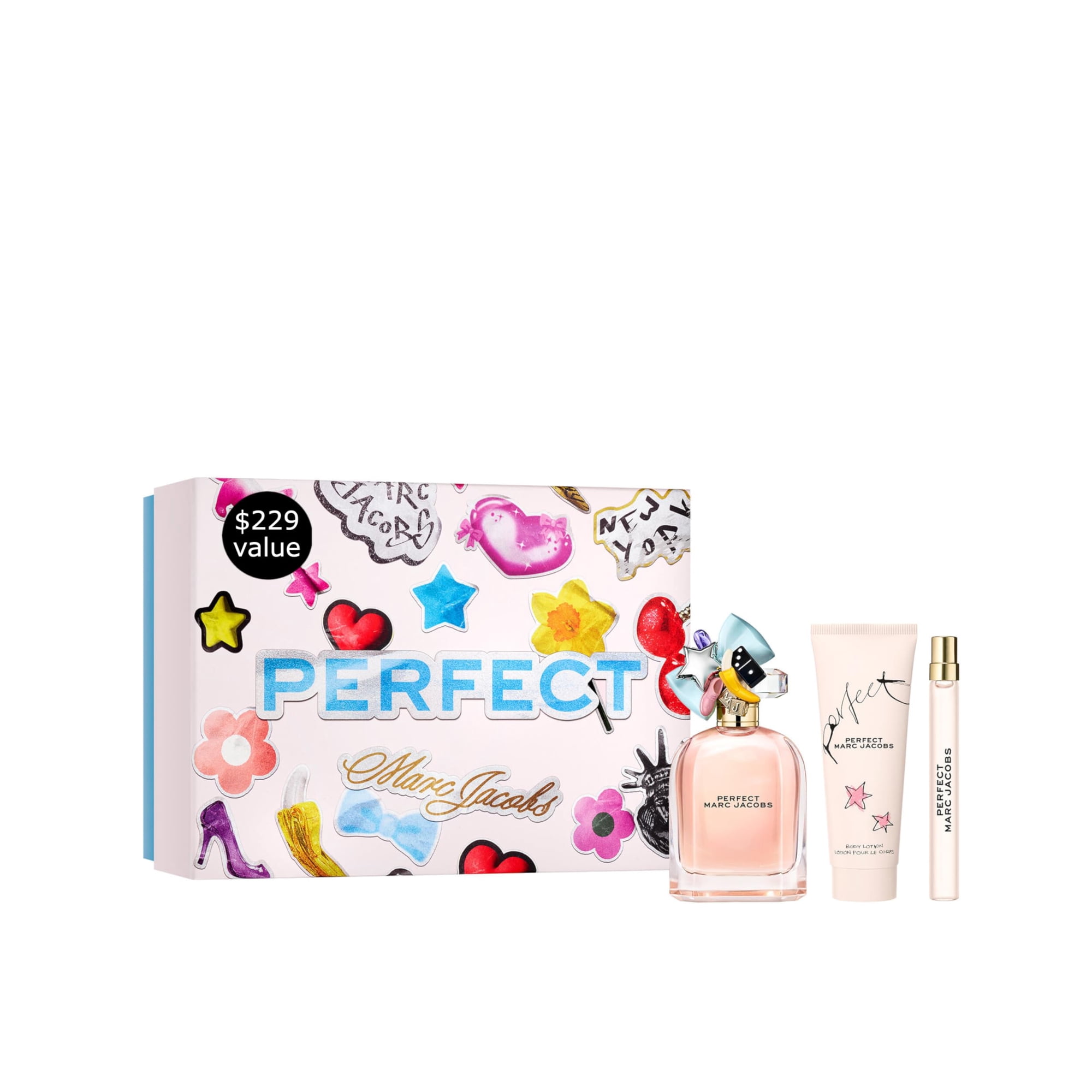 Perfume Marc Jacobs Perfect Eau De Parfum, Set De 3 Piezas Para Mujer
