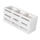 thumbnail image 2 of Soporte Para Utensilios De Cocina, Caja Organizadora De Cubiertos Resistente De 3 Rejillas Para Fiestas, Hogar Y Exteriores, Color Blanco, 2 of 3