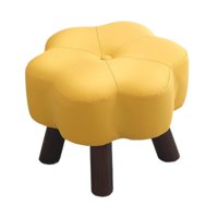 Magideal - Reposapiés Pequeño Reposapiés Que Protege El Suelo De Madera Reposapiés Antideslizante Taburete Otomano Para Apartamento Sofá Vestidor Guardería Hogar Amarillo