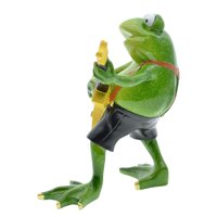 Bothyi - Estatua De Rana Animal Escultura Estatuilla Hogar Patio Decorativo 5.31X6.10 Pulgadas