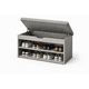 thumbnail image 3 of Zapatero con Cojín 2 Niveles Gris – Compacto y Moderno con Asiento Acolchado, 3 of 8