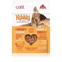 Snack Catit Nibbly Sabor Pollopara Gato, 90Grs