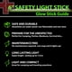 thumbnail image 3 of Glow Sticks HSGUS, color verde ultrabrillante, 15 cm, 12 horas de duración, 25, 3 of 6