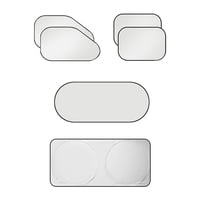 Magideal - 6X Parasoles Para Ventana De Coche Visera Bloqueadora Solar Protección Contra La Luz Solar Sombra De Privacidad Opaca Con Ventosas Para Suv Mascotas