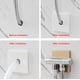 thumbnail image 5 of Brida dividida de pared, 2 piezas, placas de escudo cuadradas de plástico con orificio de 0,86" de diámetro, cubierta de tubería de agua montada en la pared, cubierta decorativa para grifo de ducha en, 5 of 5
