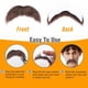 thumbnail image 3 of Bigote Falso Honcloud Marrón Autoadhesivo para Disfraz, 3 of 7