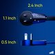 thumbnail image 3 of Cable de extensión Maximm Cable, enchufe plano giratorio de 360° de 10 pies, 3 of 9