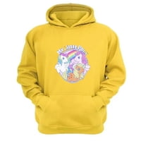 Genérico - Polerón Canguro Mi Pequeño Pony Amarillo Talla S Unisex