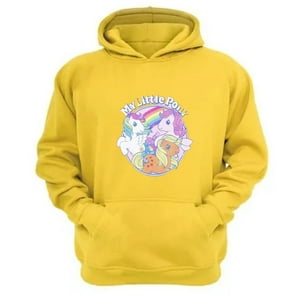 Genérico - Polerón Canguro Mi Pequeño Pony Amarillo Talla Xl Unisex