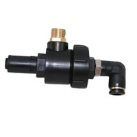 Magideal - Válvulas De Control De Flujo De Aire Neumáticas De Escape Rápido Negras, Reemplazo De Alta Estabilidad 130 Milímetros