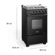 thumbnail image 2 of Cocina a Gas 4 Quemadores MCG-4QSG20NSBK - Caja Reciclada, 2 of 7