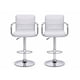 thumbnail image 1 of Pack de 2 Sillas Bar Ajustables | Color Gris Con Reposabrazos | Giratorias 360 ° , Altura Regulable y Base Cromada, 1 of 8
