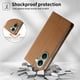 thumbnail image 3 of Funda Tipo Cartera de Cuero Sintético para XIAOMI POCO x7Pro Bloqueo RFID, con Ranuras para Tarjetas y Bolsillo para Efectivo, Cierre Magnético Fuerte Marrón, 3 of 4