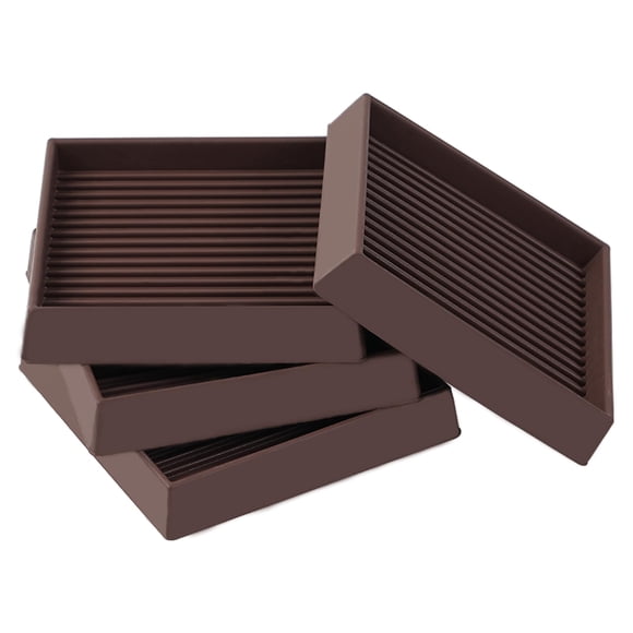 Copas protectoras para patas de muebles Jayen 7,5 x 7,5 cm con almohadillas de goma