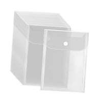 Magideal - 20 Bolsas De Almacenamiento Para Sellos Transparentes Y Troquelados De 13 X 18 Cm, Sobres Multiusos Con Cierre A Presión Para Álbumes, Manualidades, P