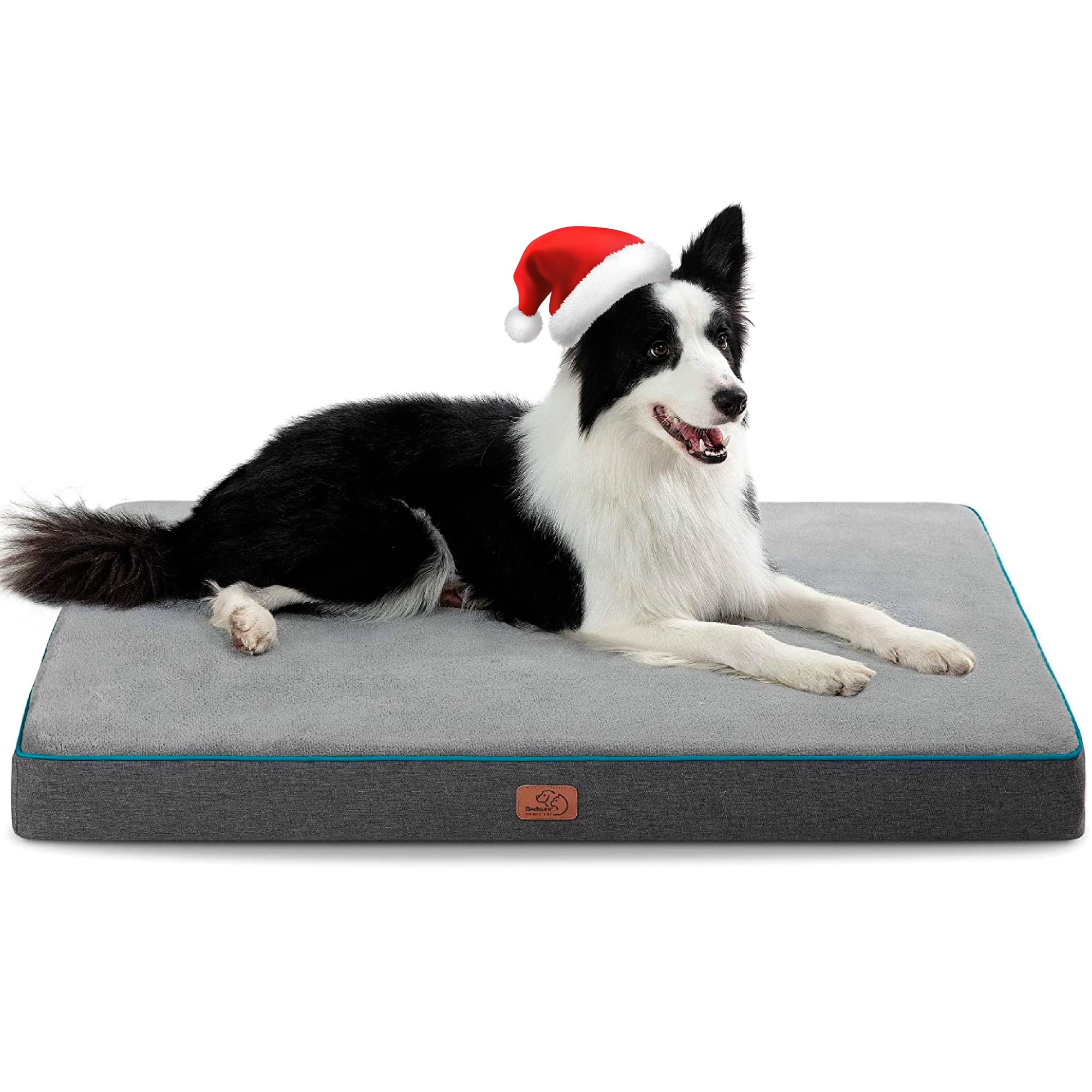 Bedsure - Cama Ortopédica De Espuma Viscoelástica Para Perros, Impermeable, Xl, Gris
