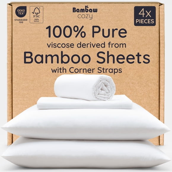 Juego de sábanas Bambaw 100% viscosa derivado de Bamboo Queen Size
