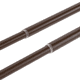 thumbnail image 3 of Set Doble De Barras Para Cortina Extensible 120-210 Cm De Metal Diámetro 16/19 Mm Soporte De Techo Terminal Cónico Color Café, 3 of 4