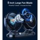 thumbnail image 5 of Ventilador para Auto DICMKY Doble Cabezal Oscilante 12V/24V, 5 of 8
