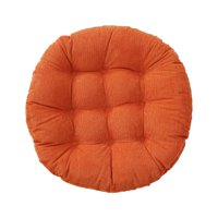 Magideal - Cojín De Asiento, Círculo De Asiento, Cojín De Silla, Cojín De Asiento, Estera, Decorativo, Relleno De Algodón Pp Suave, 54 X 54 Cm, Para Tatami De Yo Naranja