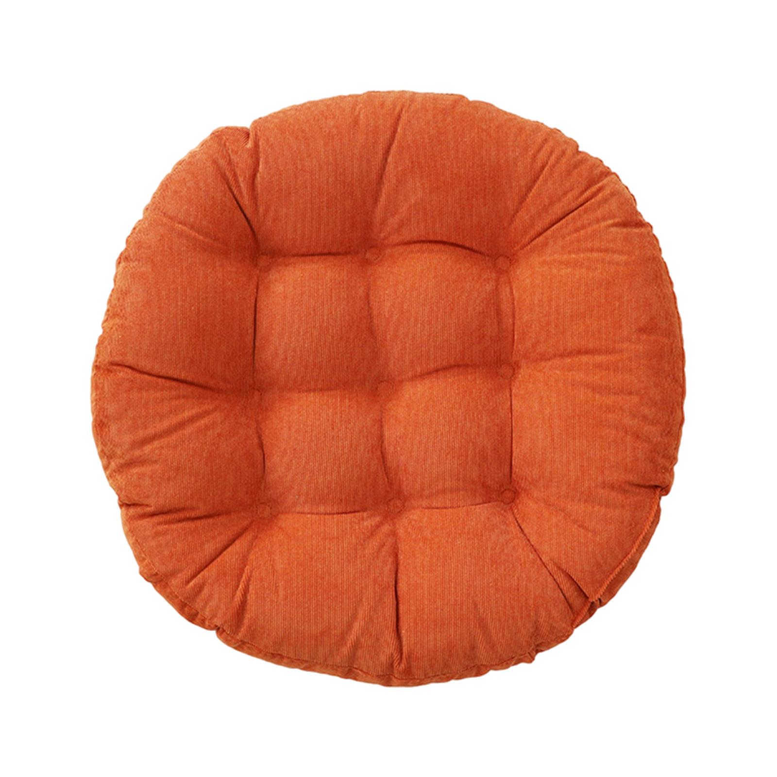 Magideal - Cojín De Asiento, Círculo De Asiento, Cojín De Silla, Cojín De Asiento, Estera, Decorativo, Relleno De Algodón Pp Suave, 54 X 54 Cm, Para Tatami De Yo Naranja