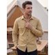 thumbnail image 5 of INSPIRE CHIC Camisa de Trabajo Casual para Hombre con Bolsillos en el Pecho, Manga Larga, Camisa de Carga para Exteriores XL Caqui, 5 of 6