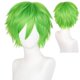 thumbnail image 1 of Peluca Aicos Corta Verde en Capas para Cosplay de Anime y Fiesta, 1 of 9
