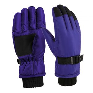 Bothyi - Guantes De Invierno Para Niños, Gruesos, Mantienen Las Manos Calientes, Guantes De Esquí Para Niños, Deportes Acuáticos, Color Morado