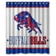 thumbnail image 1 of Cortina de ducha con diseño de los Buffalo Bills, con ganchos, tamaño 60 x 72 pulgadas, 1 of 3