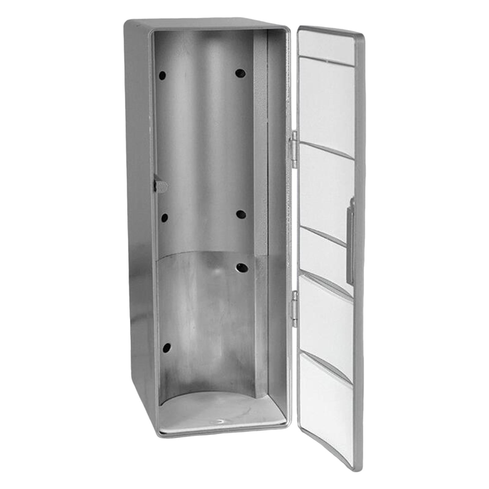 Magideal - Refrigerador Genérico Para Automóvil Mini Refrigerador Usb Enfriadores Y Calentadores De Rendimiento Estable Para Alimentos Bebidas Camión Auto Picnic Plata