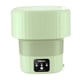 thumbnail image 1 of Lavadora plegable Lavadora de ropa portátil 2 modos 12V Accesorios prácticos Lavadora pequeña Mini Lavadora de cubo para apartamento Lavandería Viaje verde, 1 of 5