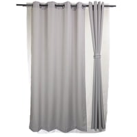 Masel - Set Cortinas 8 Piezas Yasmin Gris 140X225
