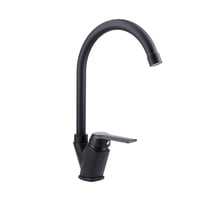 Monomando Grifo Llave Lavaplatos Fregadero Módena Stretto Negro