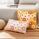thumbnail image 5 of REGALWOVEN Paquete de 2 Fundas de Cojín Decorativas Suaves de Terciopelo Bordado con Flores Fundas de Almohada de Estilo Rústico para Sofá Dormitorio Coche Verde 18" x 18", 5 of 7