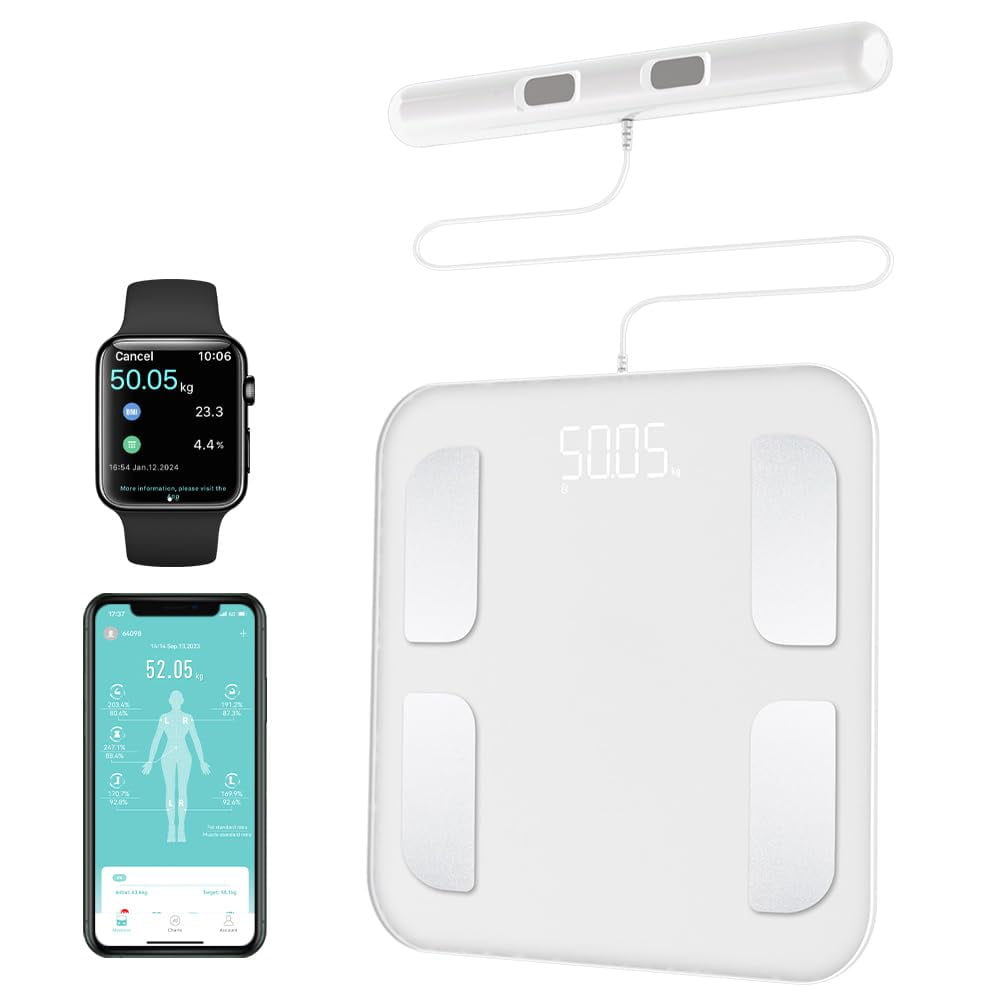 Báscula Inteligente Haizhihui Fitdays Para Medir El Peso Corporal Y El% De Grasa