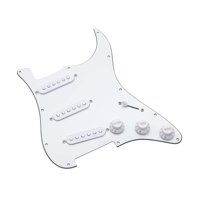 Magideal - Pickguard De Guitarra Con Pastillas Fácil Instalación De Reemplazo Portátil Accesorios De Pieza De Repuesto , Blanco