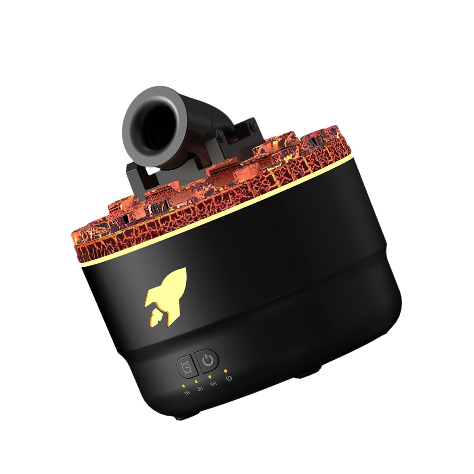 Bothyi - Humidificador De Aire Usb Para Sala De Estar, Dormitorio, Escritorio, Chimenea, Difusor De Aceites Esenciales, Color Negro