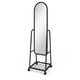 thumbnail image 1 of Espejo de Cuerpo Completo con Ruedas y Repisa 160 cm – Diseño Moderno Negro, 1 of 9