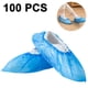 thumbnail image 1 of Cubrezapatos desechables, paquete de 100 (50 pares), talla única, resistentes, antideslizantes e impermeables. Ideales para construcción, oficinas y protección de alfombras y pisos de interior., 1 of 8