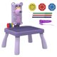 thumbnail image 4 of Proyector Mesa De Dibujo Juguetes De Aprendizaje Temprano Mesa De Tablero De Garabato Para Bebé Púrpura, 4 of 5