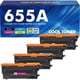thumbnail image 1 of Cartuchos De Tóner 655a Paquete De 4 Compatibles Con Hp, 1 of 7