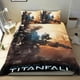 thumbnail image 1 of Titanfall Conjunto de sábanas temático, trío de piezas, cómodo y amigable con la piel, diseño único, regalo de decoración para el hogar para familiares, amigos y fans,135cm *200cm, 1 of 6