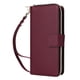 thumbnail image 1 of Funda Cartera con Cremallera y Correa para iPhone 15 Pro Soporte y Tarjetero Rojo, 1 of 6