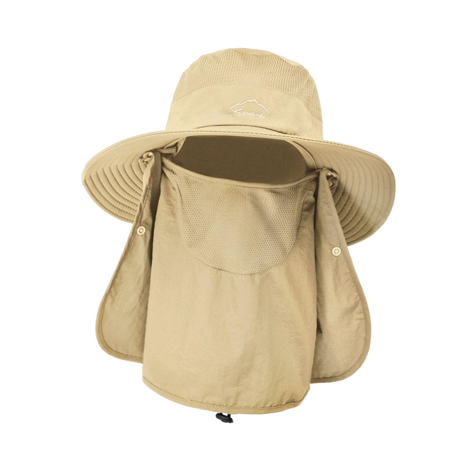 Magideal - Sombreros De Pesca Hombres Protección Solar Cuello Solapa Facial Protector Solar Sombrero Cómodo Sombrero De Protección Solar Sombrero Sombreros Para Caqui