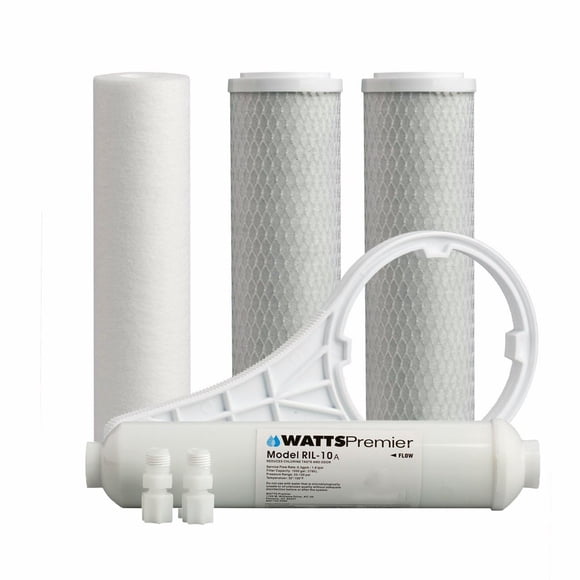 Kit de filtración Watts Premier bianual Standard RO de 5 y 6 etapas