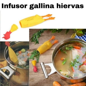 Mundo Eve - Infusor De Hiervas Para Olla Con Forma De Gallina