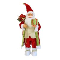 Bothyi - Muñeco Navideño Papá Noel Adorno Casero Para Mesa De Tienda Con Bolsa De Regalos 30Cm
